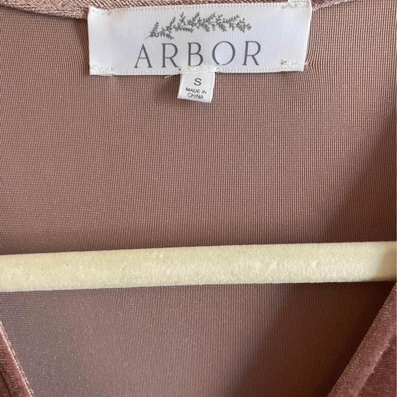 Arbor Velvet Wrap Dress Small - Picture 3 of 5